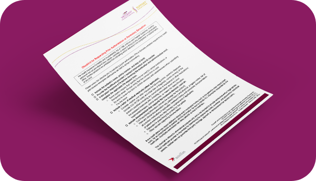 VEOZAH Support Solutions℠ flashcard